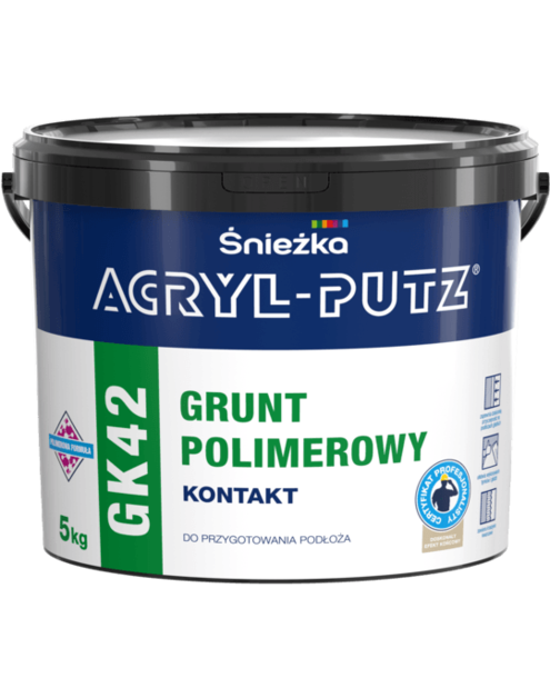 Zdjęcie: Grunt polimerowy kontaktowy Acryl -Putz T 5 kg ŚNIEŻKA