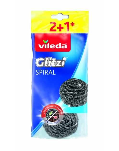 Zdjęcie: Zmywak Glitzi Spiral Inox 3 szt. VILEDA