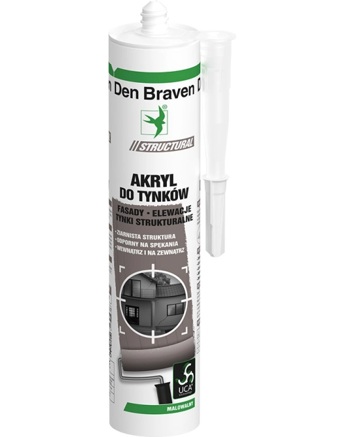 Zdjęcie: Akryl do tynków Acryl-ST biały 280 ml DEN BRAVEN