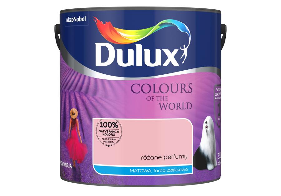 Zdjęcie: Farba do wnętrz Kolory Świata 2,5 L różane perfumy DULUX