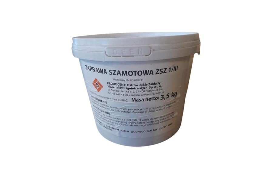 Zdjęcie: Zaprawa szamotowa ZSZ 1/III 3,5 kg TABEX-OZMO