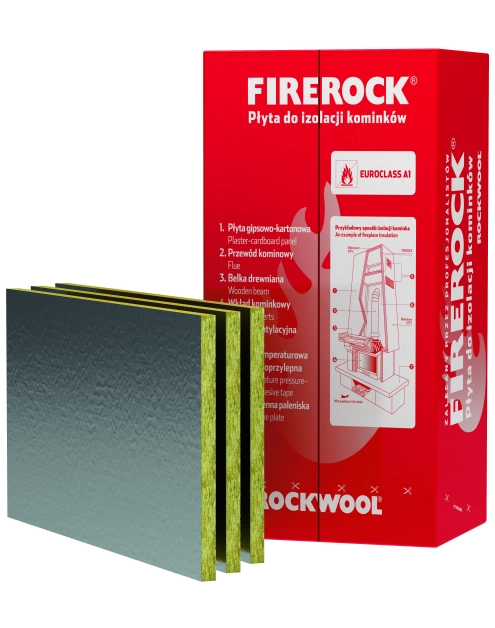 Zdjęcie: Płyta kominkowa Firerock 30x600x1000 mm ROCKWOOL