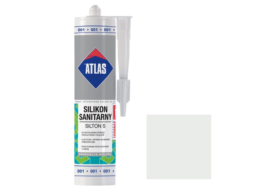 Zdjęcie: Silikon sanitarny Silton S biały 280 ml ATLAS