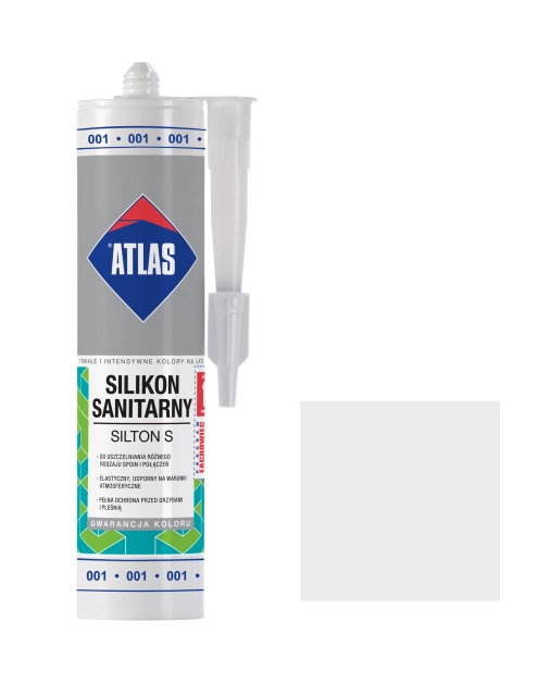 Zdjęcie: Silikon sanitarny Silton S biały 280 ml ATLAS