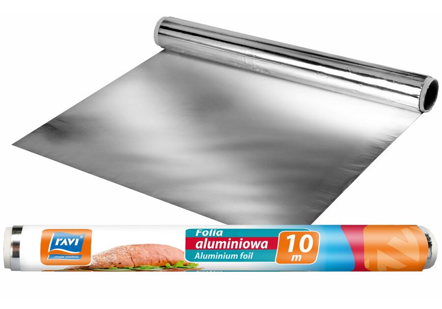 Zdjęcie: Folia aluminiowa 10 m - 30 cm rolka RAVI