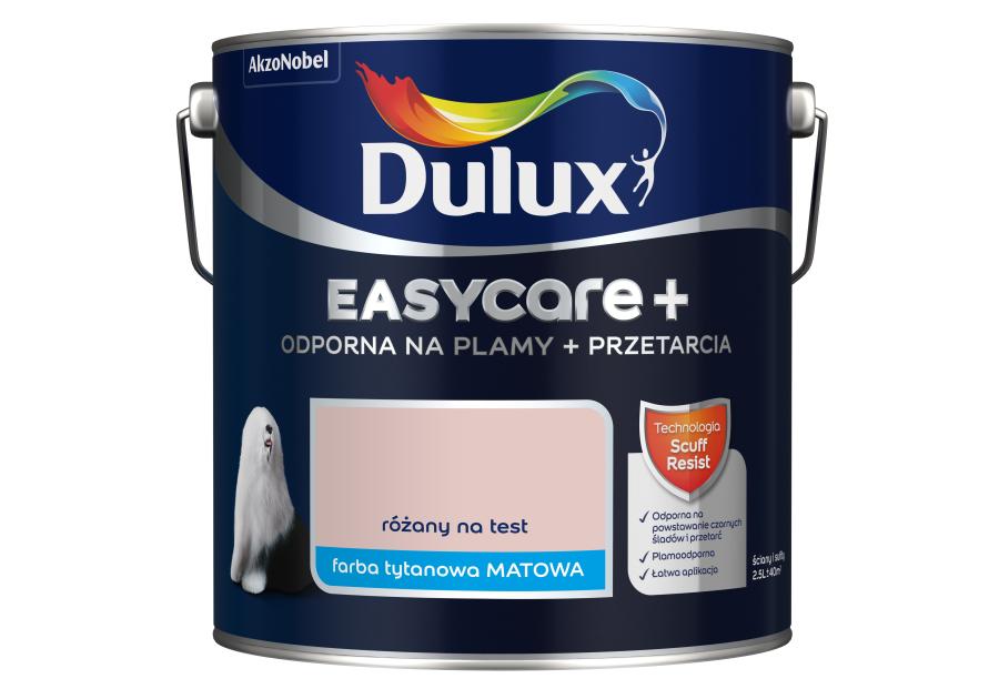 Zdjęcie: Farba lateksowa EasyCare+ Różany na Test 2,5 L DULUX