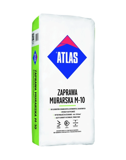 Zdjęcie: Zaprawa murarska M 10 - 25 kg ATLAS