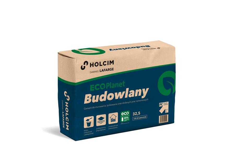 Zdjęcie: Cement ECOPlanet budowlany - CEM II/C-M (V-LL) 32,5 N - 20kg Kujawy HOLCIM