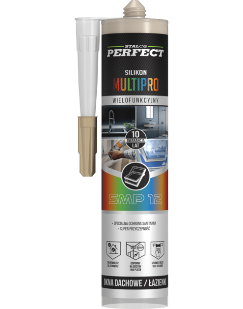 Zdjęcie: Silikon neutralny multi-pro beżowy smp 12 280 ml STALCO PERFECT