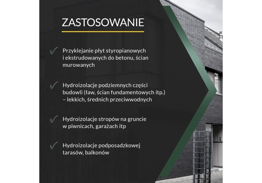 Zdjęcie: Lepik asfaltowy do styropianu Abizol ST 9 kg TYTAN PROFESSIONAL