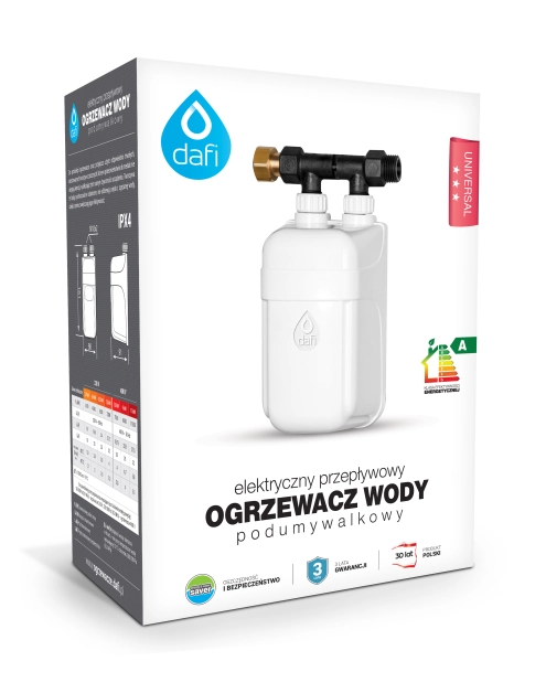 Zdjęcie: Ogrzewacz wody 7,3 kW z przyłączem 230 V DAFI