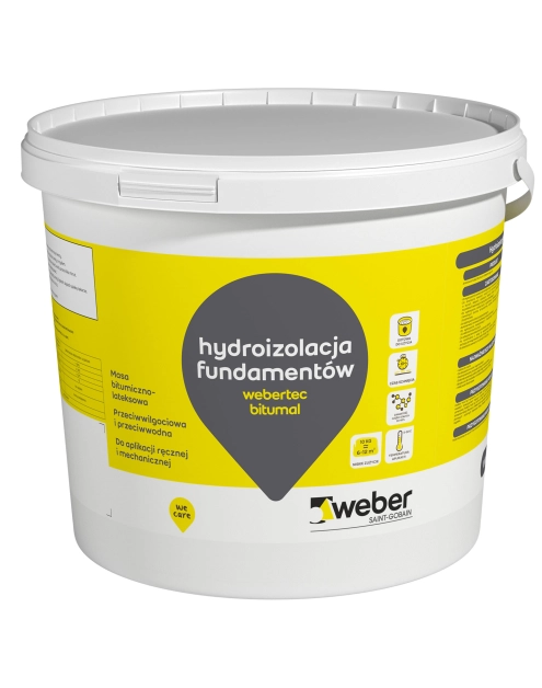 Zdjęcie: Hydroizolacja fundamentów Bitumal 10 kg WEBER