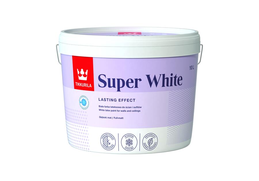 Zdjęcie: Farba lateksowa Super White 10 L TIKKURILA