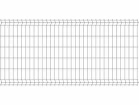 Panel ogrodzeniowy 1,23x2,5 m ocynk + ral7016 połysk 75x200 mm oczko POLBRAM