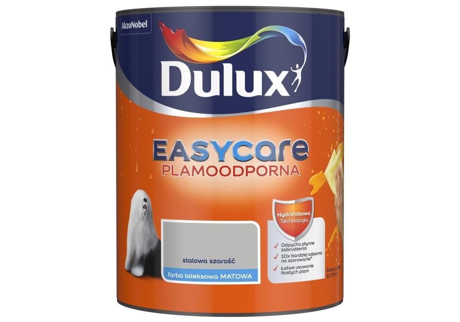 Zdjęcie: Farba do wnętrz EasyCare 5 L stalowa szarość DULUX