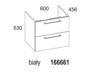 Zdjęcie: Szafka łazienkowa Modo 60 cm 2S biała ELITA