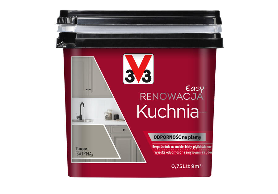 Zdjęcie: Farba renowacyjna Easy Renowacja Kuchnia taupe 0,75 L V33