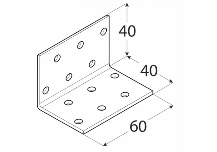 Zdjęcie: Kątownik montażowy 4x4x6 cm KM2 DMX