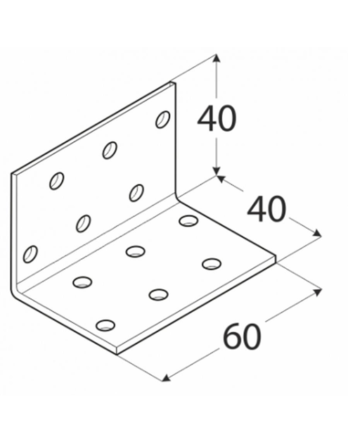 Zdjęcie: Kątownik montażowy 4x4x6 cm KM2 DMX