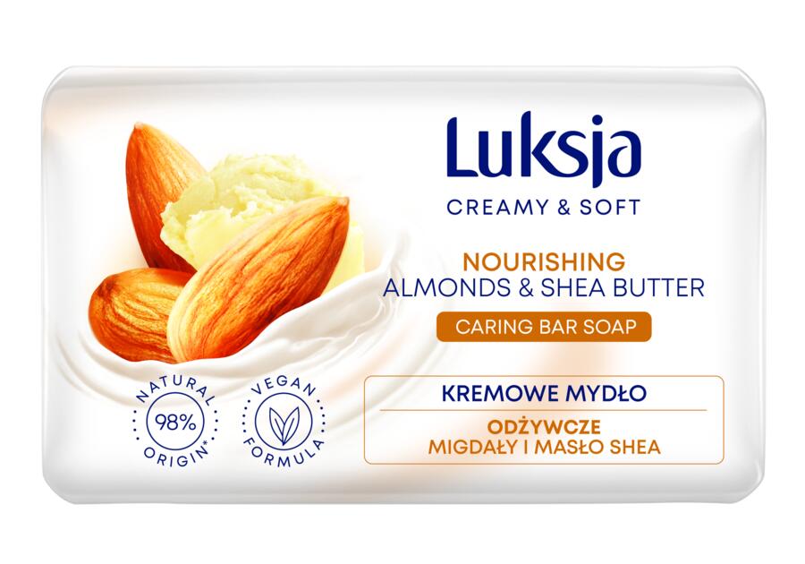 Zdjęcie: Mydło w kostce Creamy & Soft migdały i masło shea 0,09 kg LUKSJA