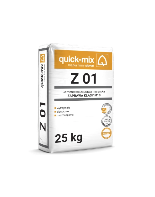 Zdjęcie: Cementowa zaprawa murarska 25 kg Z 01 QUICK-MIX