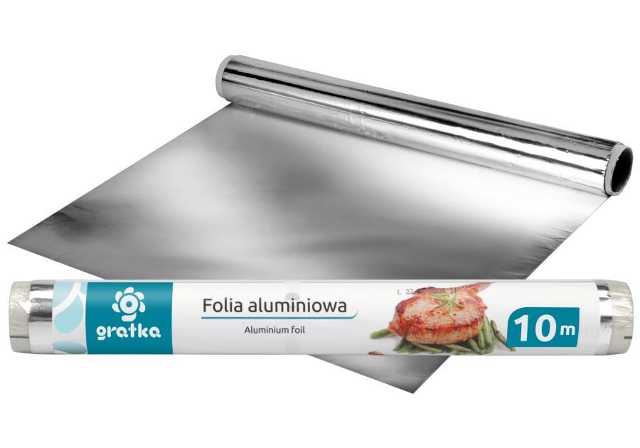 Zdjęcie: Folia aluminiowa 10 m - 28 cm rolka GRATKA