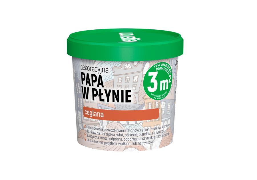 Zdjęcie: Papa dekoracyjna w płynie ceglana UV-213 1L MEGARON