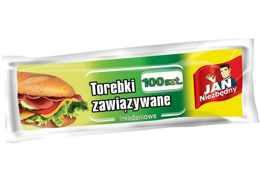 Zdjęcie: Torebki śniadaniowe zawiązywane 100 szt. JAN NIEZBĘDNY