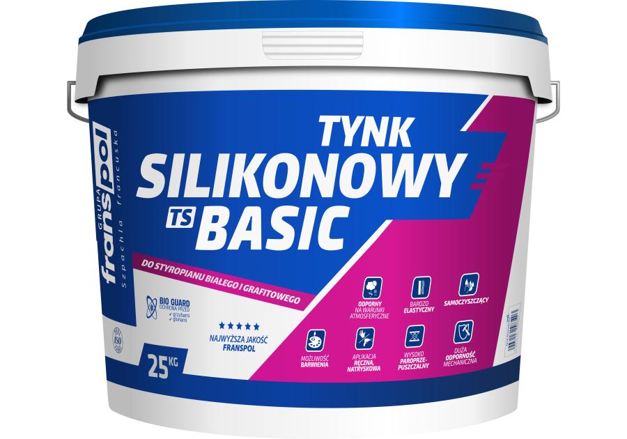 Zdjęcie: Tynk silikonowy TS B 1,5 Baza B Basic 25 kg FRANSPOL