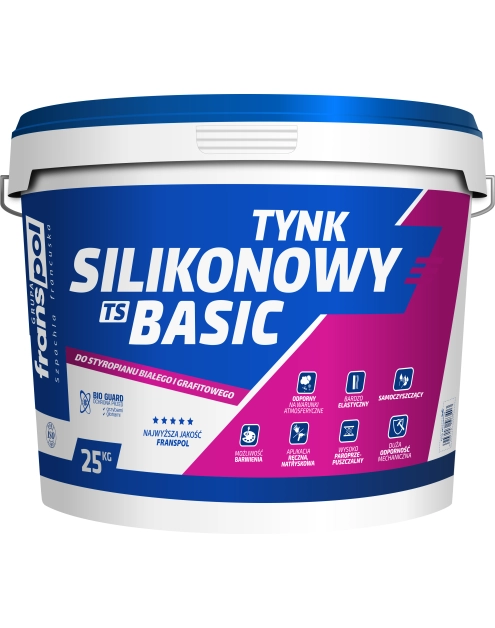 Zdjęcie: Tynk silikonowy TS B 1,5 Baza B Basic 25 kg FRANSPOL