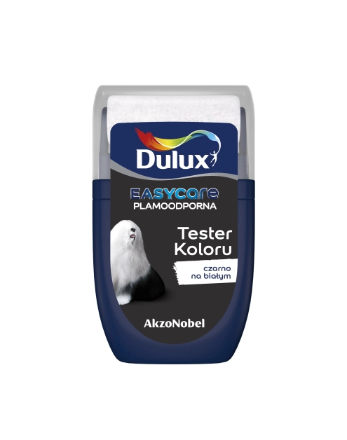 Zdjęcie: Tester farby EasyCare 0,03 L czarno na białym DULUX