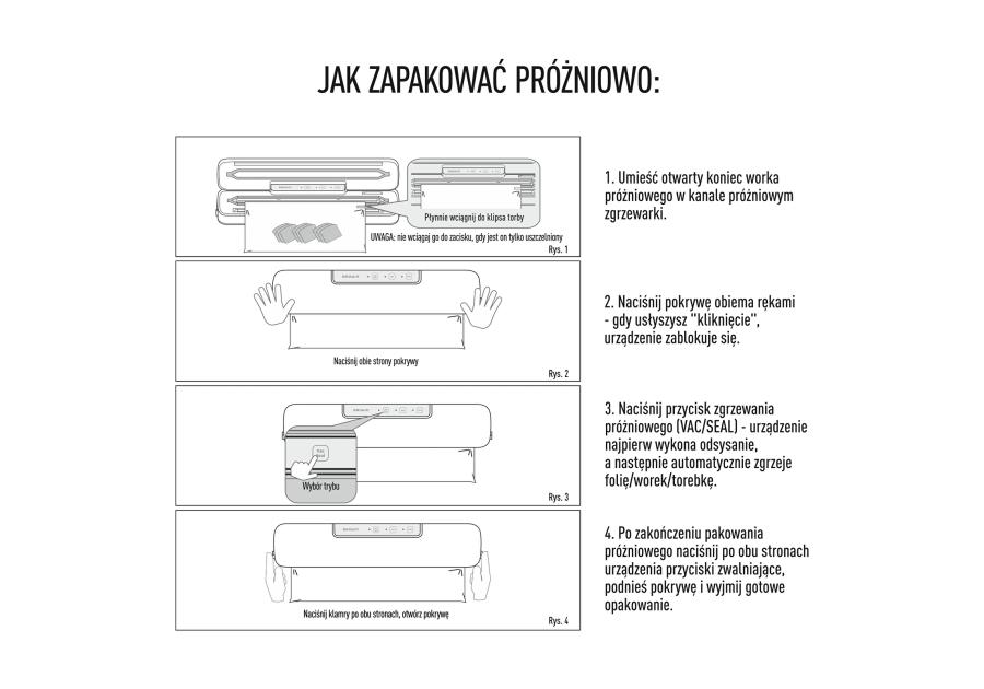 Zdjęcie: Zgrzewarka próżniowa - wielofunkcyjna, czarna BROWIN