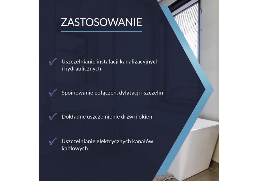 Zdjęcie: Silikon uniwersalny biały 300 ml PSB