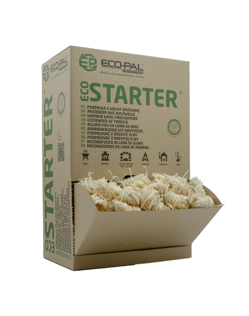 Zdjęcie: Podpałka ekologiczna z wełny drzewnej 3 kg Ecostarter ECO-PAL