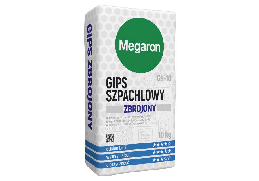 Zdjęcie: Gips szpachlowy Gs-10, 10 kg MEGARON