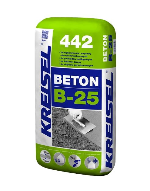 Zdjęcie: Zaprawa betonowa tradycyjna Beton B-25 442 25 kg KREISEL