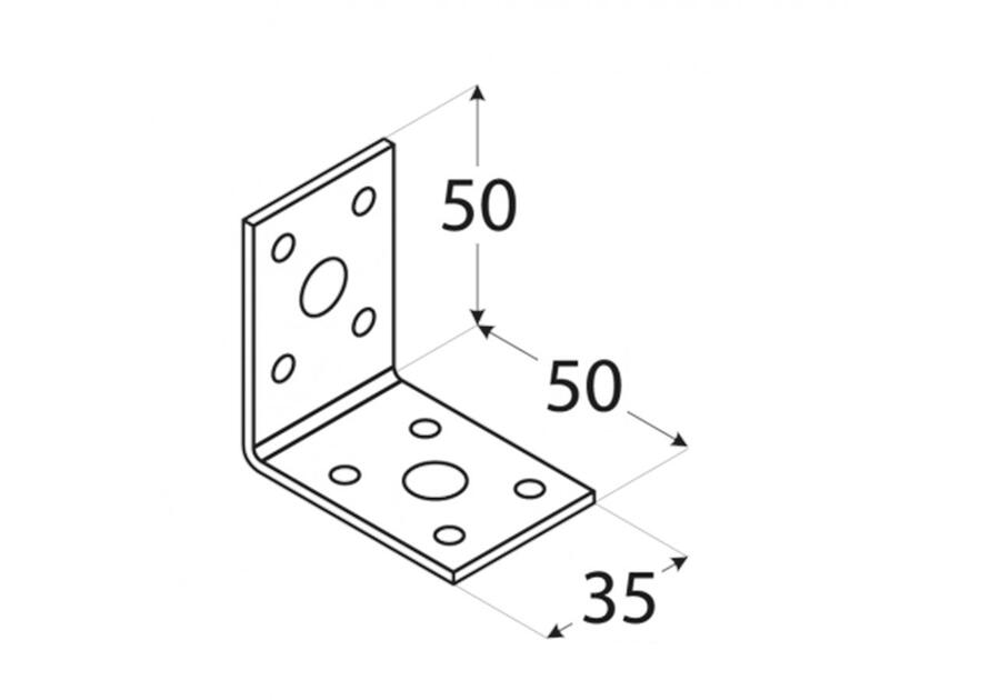 Zdjęcie: Kątownik łącznikowy 5x5x3,5 cm KL1 DMX