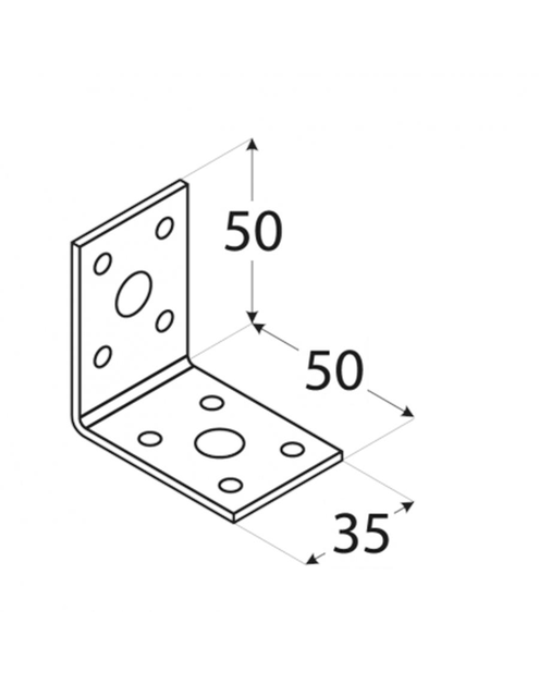 Zdjęcie: Kątownik łącznikowy 5x5x3,5 cm KL1 DMX