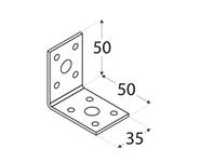 Zdjęcie: Kątownik łącznikowy 5x5x3,5 cm KL1 DMX