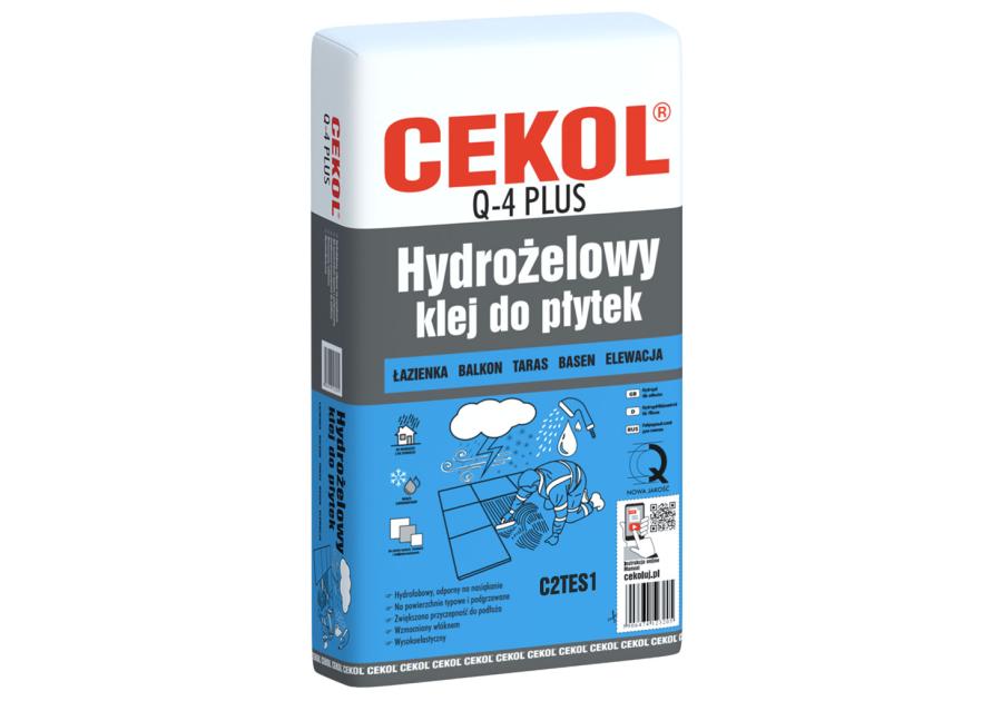 Zdjęcie: Klej do płytek Q-4 hydrożelowy 20 kg CEKOL