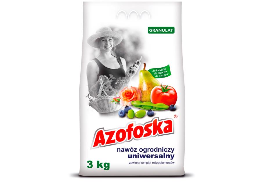 Zdjęcie: Nawóz granulat ogrodniczy uniwersalny worek 3 kg AZOFOSKA