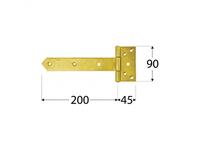 Zdjęcie: Zawias budowlany 200x45x1,5 mm DMX