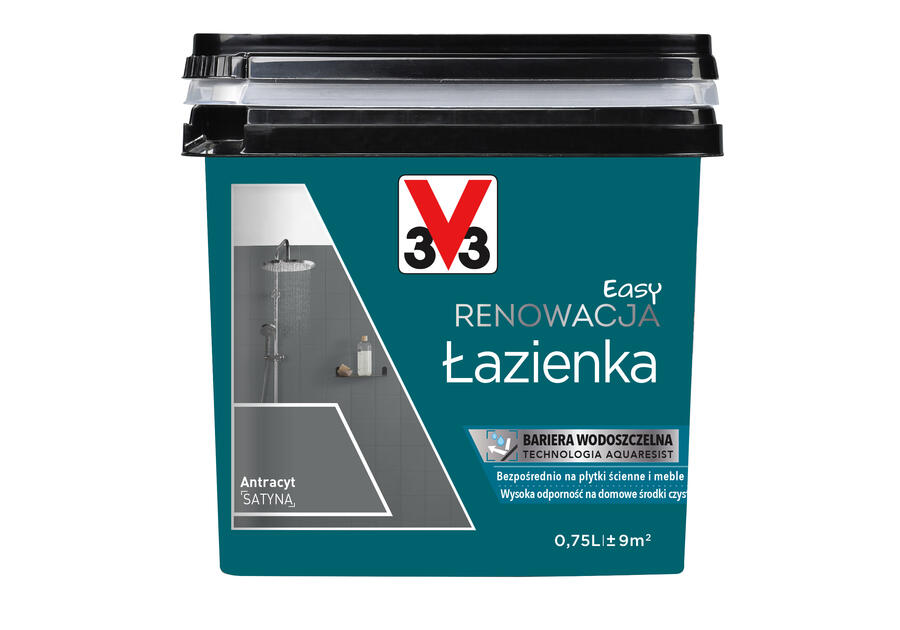 Zdjęcie: Farba renowacyjna Easy Renowacja Łazienka antracyt 0,75 L V33