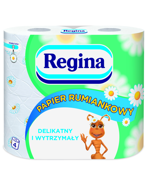 Zdjęcie: Papier toaletowy Rumiankowy 4 rolki REGINA