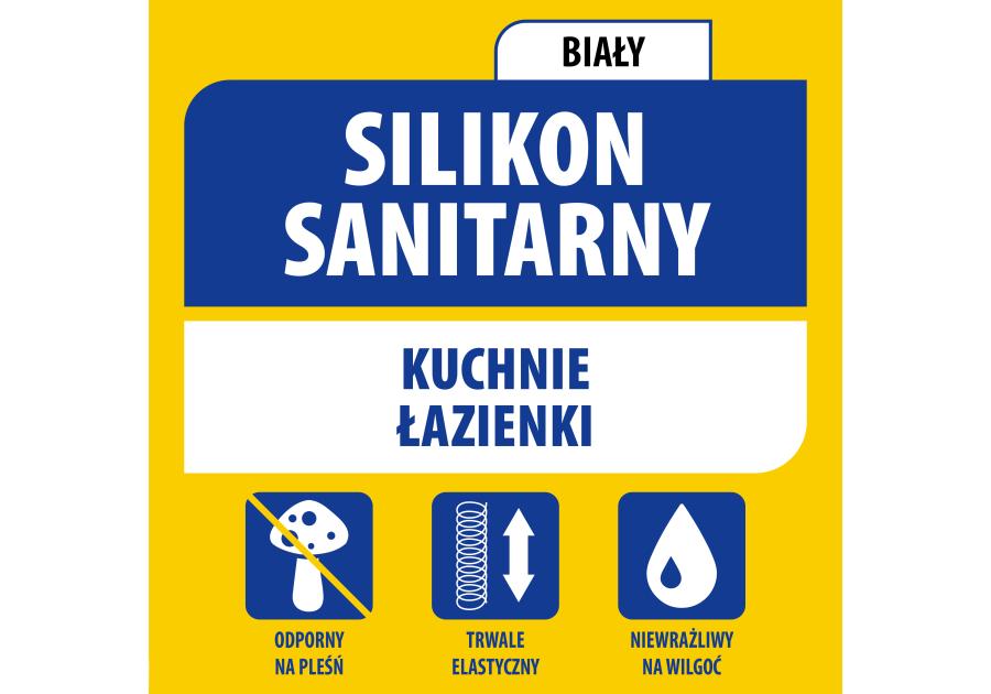 Zdjęcie: Silikon sanitarny 280 ml biały SOUDAL