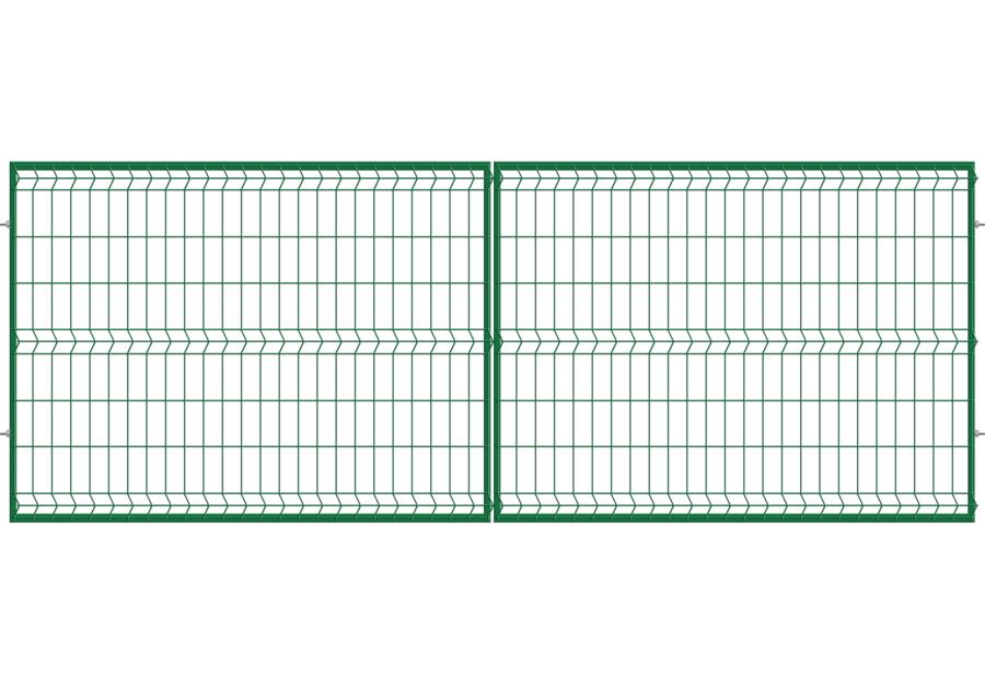 Zdjęcie: Brama dwuskrzydłowa 3D 4x1,2 m ocynk+ral6005 POLBRAM