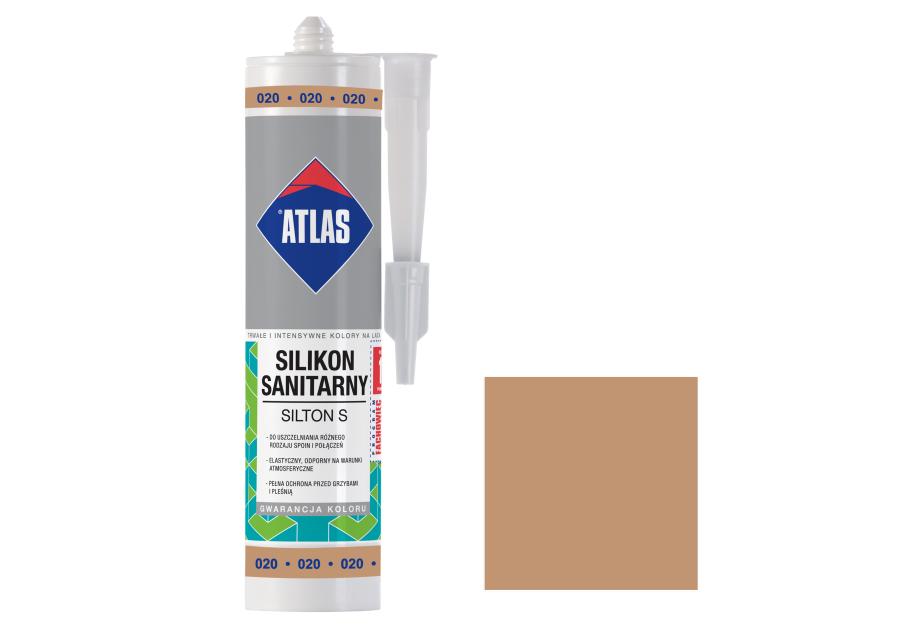 Zdjęcie: Silikon Sanitarny Silton S beżowy 280 ml ATLAS