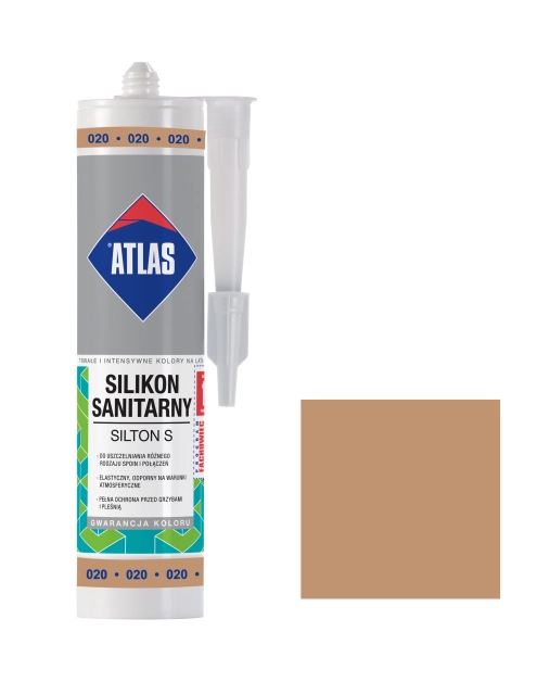 Zdjęcie: Silikon Sanitarny Silton S beżowy 280 ml ATLAS