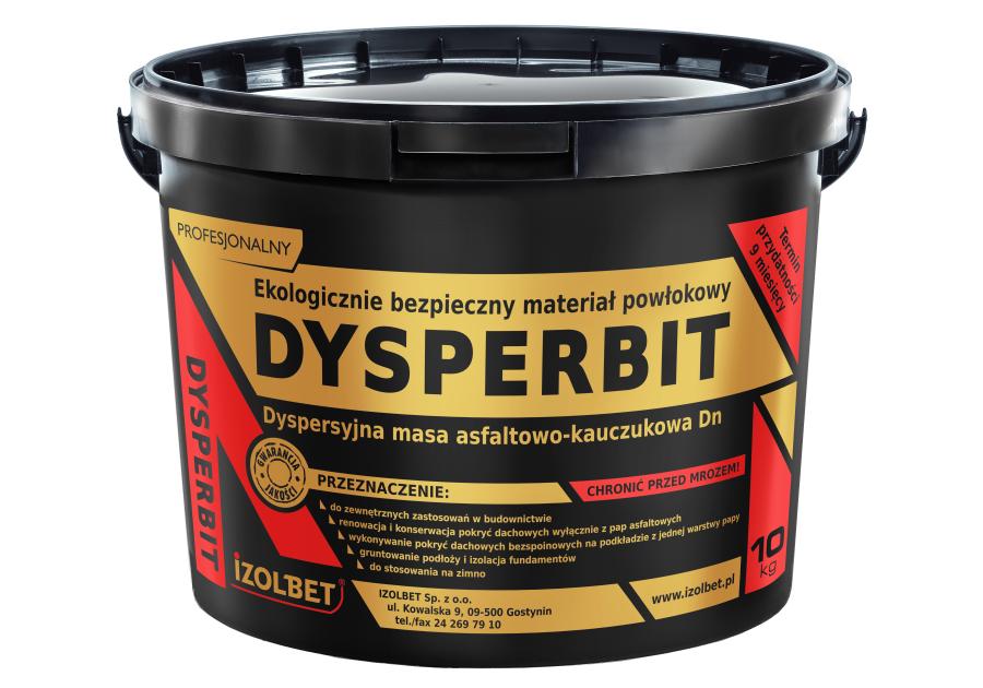 Zdjęcie: Dysperbit masa asfaltowo-kauczukowa 10 kg IZOLBET