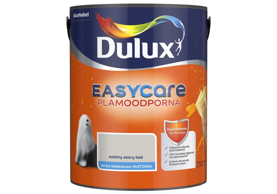 Zdjęcie: Farba do wnętrz EasyCare 5 L solidny szary beż DULUX